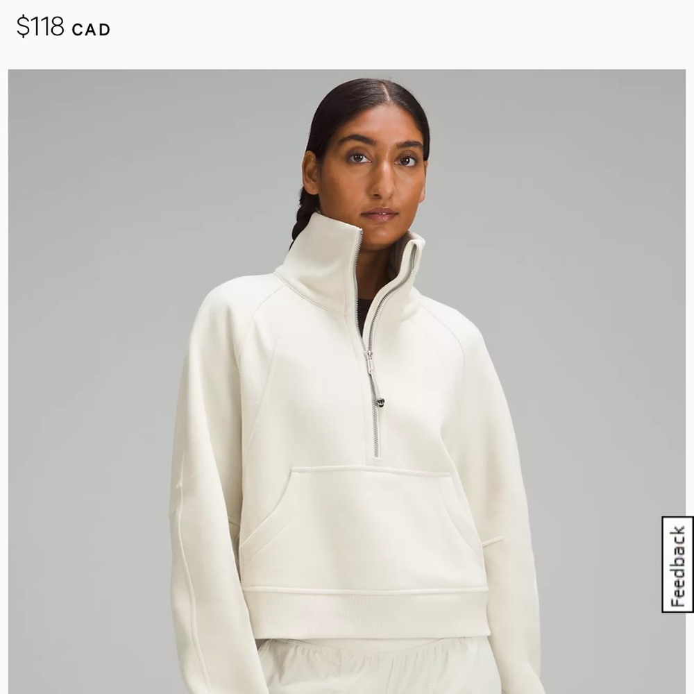 Scuba Oversized Funnel-Neck Half Zip